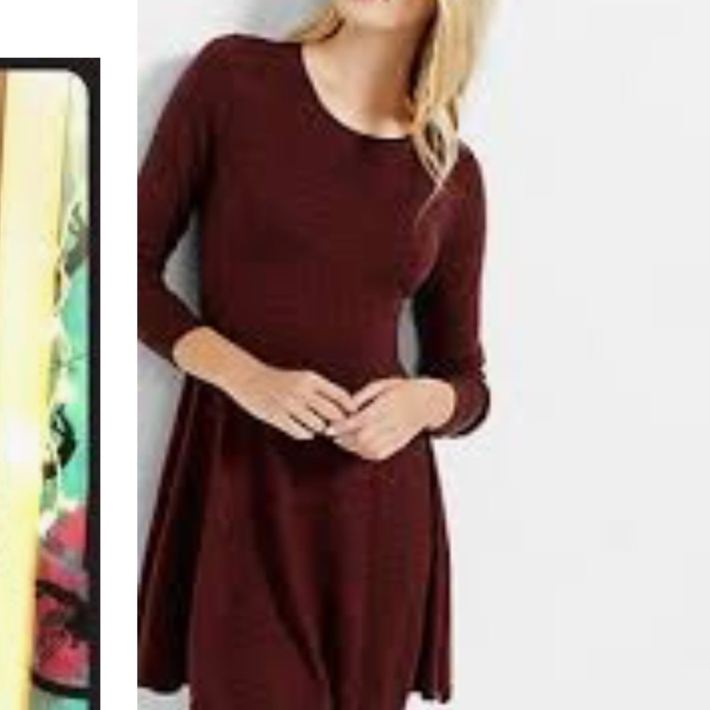 Express Maroon/purple dress